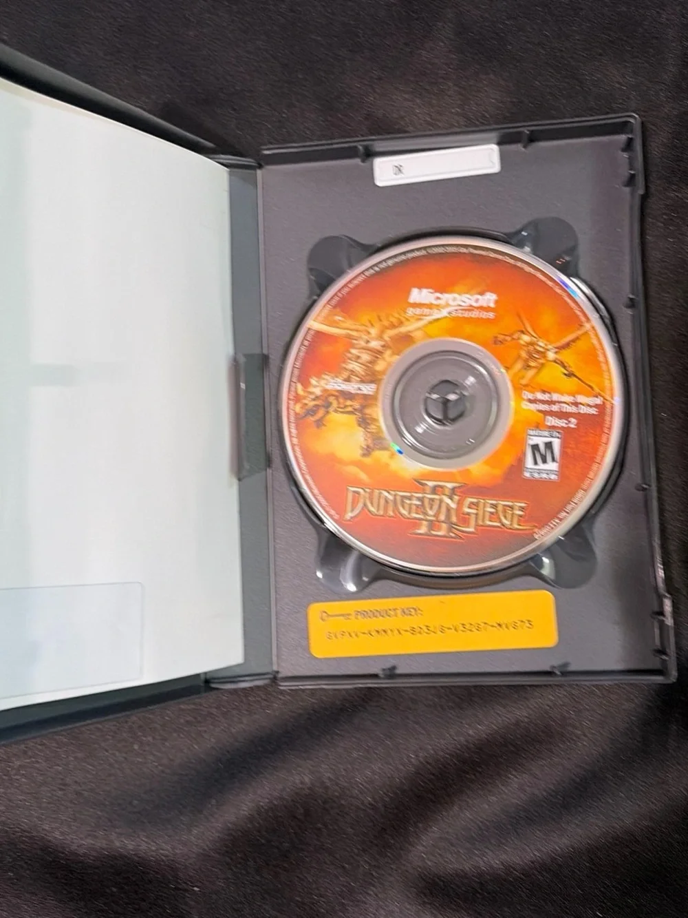 Microsoft Dungeon Siege II PC Game - Red and Black Cover Art